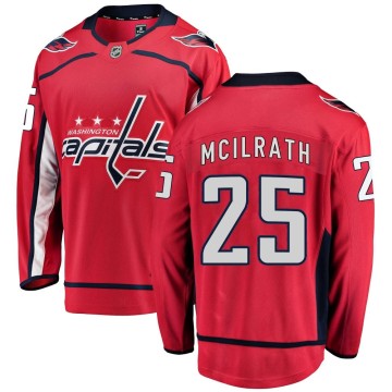 Breakaway Fanatics Branded Men's Dylan McIlrath Washington Capitals Home Jersey - Red