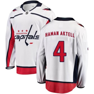 Breakaway Fanatics Branded Men's Hardy Haman Aktell Washington Capitals Away Jersey - White
