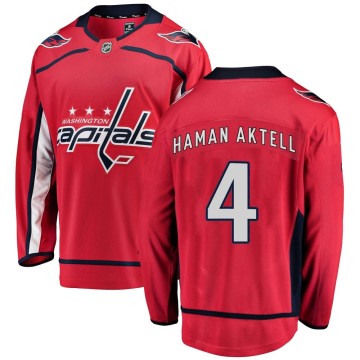 Breakaway Fanatics Branded Men's Hardy Haman Aktell Washington Capitals Home Jersey - Red