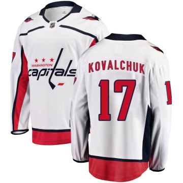 Breakaway Fanatics Branded Men's Ilya Kovalchuk Washington Capitals ized Away Jersey - White