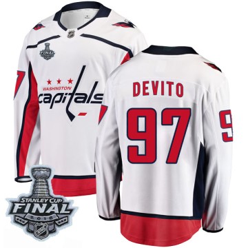 Breakaway Fanatics Branded Men's Jimmy Devito Washington Capitals Away 2018 Stanley Cup Final Patch Jersey - White