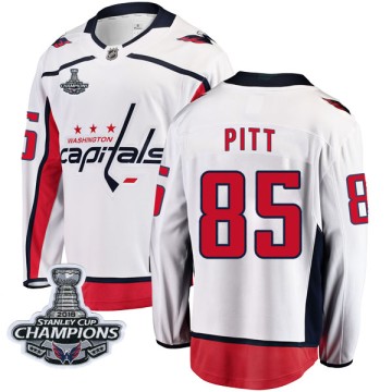 Breakaway Fanatics Branded Men's Josh Pitt Washington Capitals Away 2018 Stanley Cup Champions Patch Jersey - White