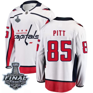 Breakaway Fanatics Branded Men's Josh Pitt Washington Capitals Away 2018 Stanley Cup Final Patch Jersey - White