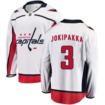 Breakaway Fanatics Branded Men's Jyrki Jokipakka Washington Capitals Away Jersey - White