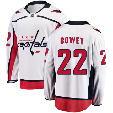 Breakaway Fanatics Branded Men's Madison Bowey Washington Capitals Away Jersey - White