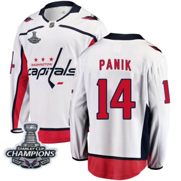 Breakaway Fanatics Branded Men's Richard Panik Washington Capitals Away 2018 Stanley Cup Champions Patch Jersey - White