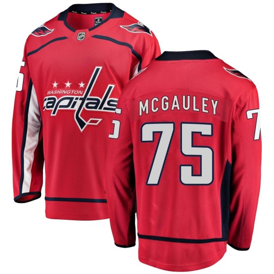 Breakaway Fanatics Branded Men's Tim McGauley Washington Capitals Home Jersey - Red
