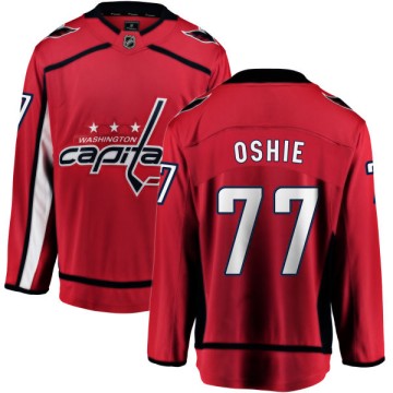 Breakaway Fanatics Branded Men's T.J. Oshie Washington Capitals Home Jersey - Red
