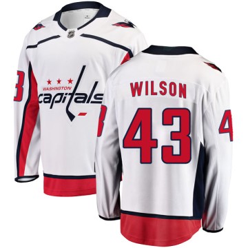 Breakaway Fanatics Branded Men's Tom Wilson Washington Capitals Away Jersey - White