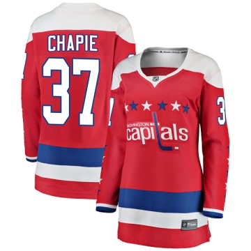 Breakaway Fanatics Branded Women's Adam Chapie Washington Capitals Alternate Jersey - Red