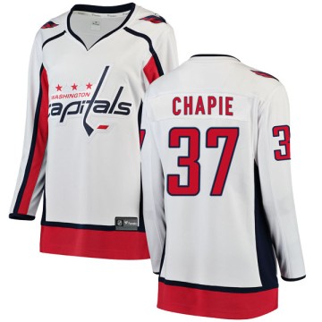 Breakaway Fanatics Branded Women's Adam Chapie Washington Capitals Away Jersey - White