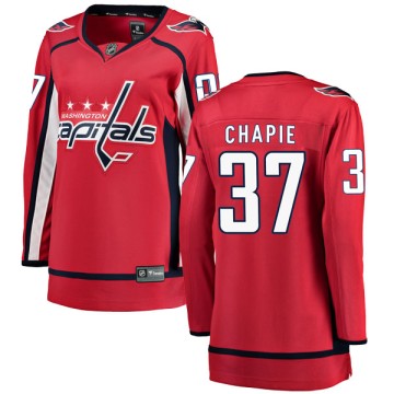 Breakaway Fanatics Branded Women's Adam Chapie Washington Capitals Home Jersey - Red