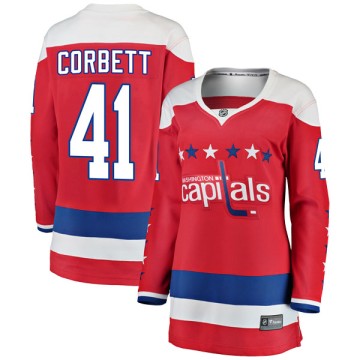 Breakaway Fanatics Branded Women's Cody Corbett Washington Capitals Alternate Jersey - Red