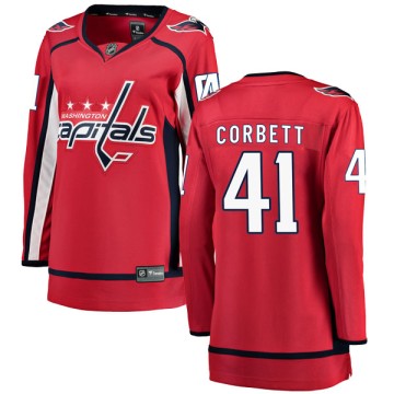 Breakaway Fanatics Branded Women's Cody Corbett Washington Capitals Home Jersey - Red
