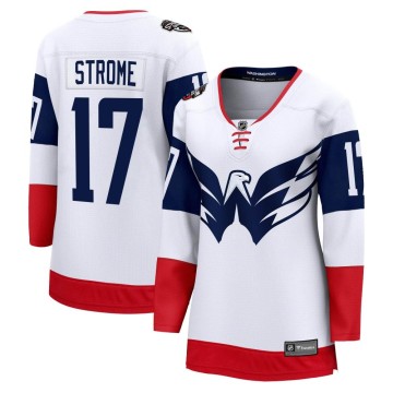 Breakaway Fanatics Branded Women's Dylan Strome Washington Capitals 2023 Stadium Series Jersey - White