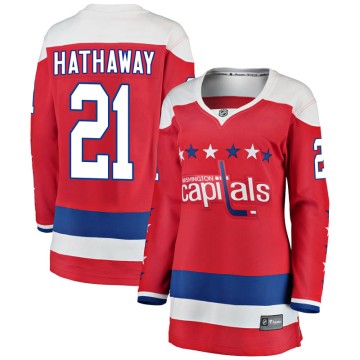 Breakaway Fanatics Branded Women's Garnet Hathaway Washington Capitals Alternate Jersey - Red