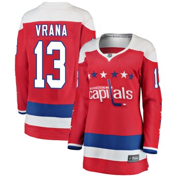 Breakaway Fanatics Branded Women's Jakub Vrana Washington Capitals Alternate Jersey - Red