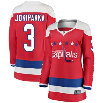 Breakaway Fanatics Branded Women's Jyrki Jokipakka Washington Capitals Alternate Jersey - Red