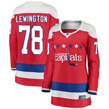 Breakaway Fanatics Branded Women's Tyler Lewington Washington Capitals ized Alternate Jersey - Red