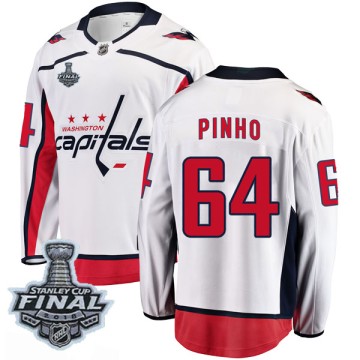 Breakaway Fanatics Branded Youth Brian Pinho Washington Capitals Away 2018 Stanley Cup Final Patch Jersey - White