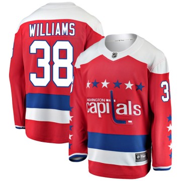 Breakaway Fanatics Branded Youth Colby Williams Washington Capitals Alternate Jersey - Red