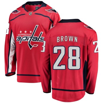 Breakaway Fanatics Branded Youth Connor Brown Washington Capitals Home Jersey - Red
