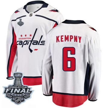 Breakaway Fanatics Branded Youth Michal Kempny Washington Capitals Away 2018 Stanley Cup Final Patch Jersey - White