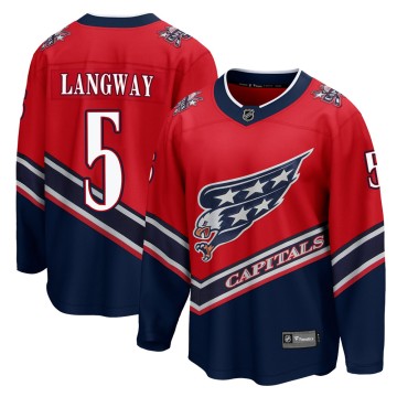 Breakaway Fanatics Branded Youth Rod Langway Washington Capitals 2020/21 Special Edition Jersey - Red