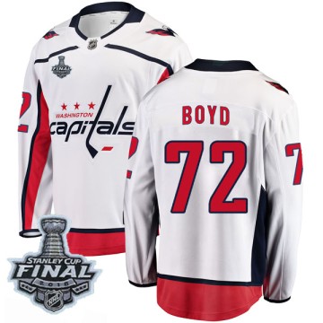 Breakaway Fanatics Branded Youth Travis Boyd Washington Capitals Away 2018 Stanley Cup Final Patch Jersey - White